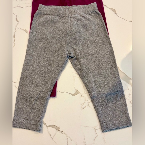 Carter's Olive and Blue Heart Leggings - Picture 6 of 12